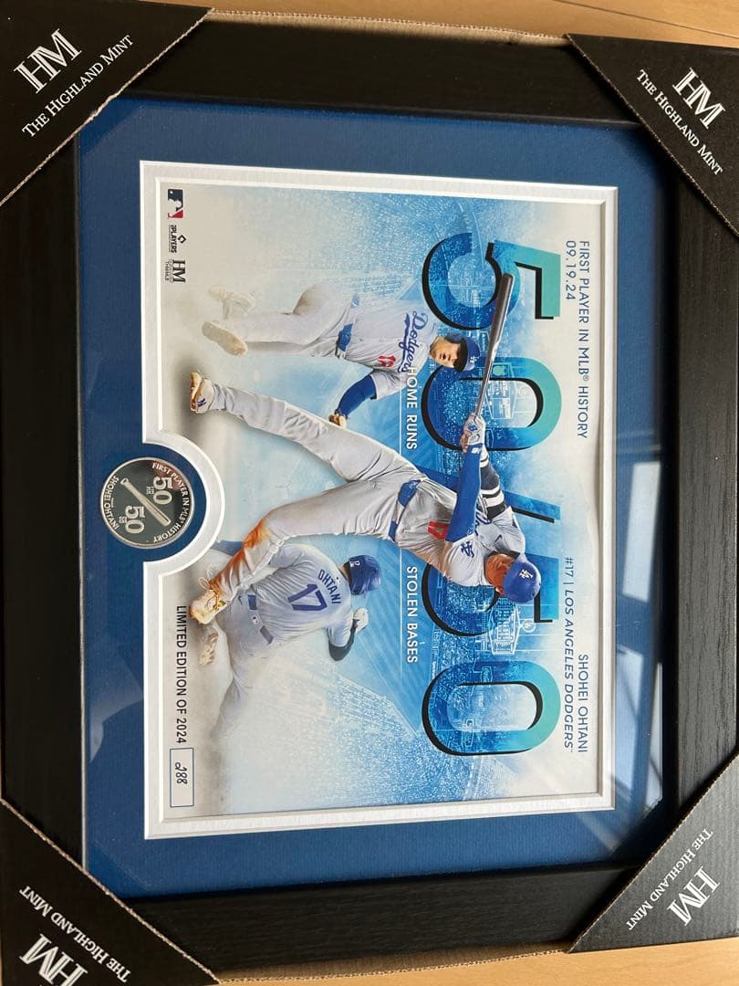 大谷翔平50本塁打50盗塁記念フレームアート 楽天市場】50-50記念 大谷翔平 限定版 【盗塁大谷】 プレイヤー