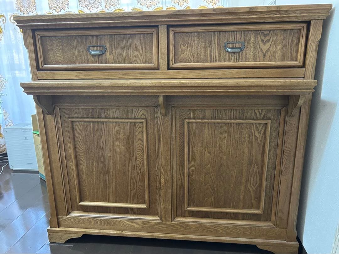 rin様専用【美品】アンティーク調木製カウンター/ビューティーガレージ