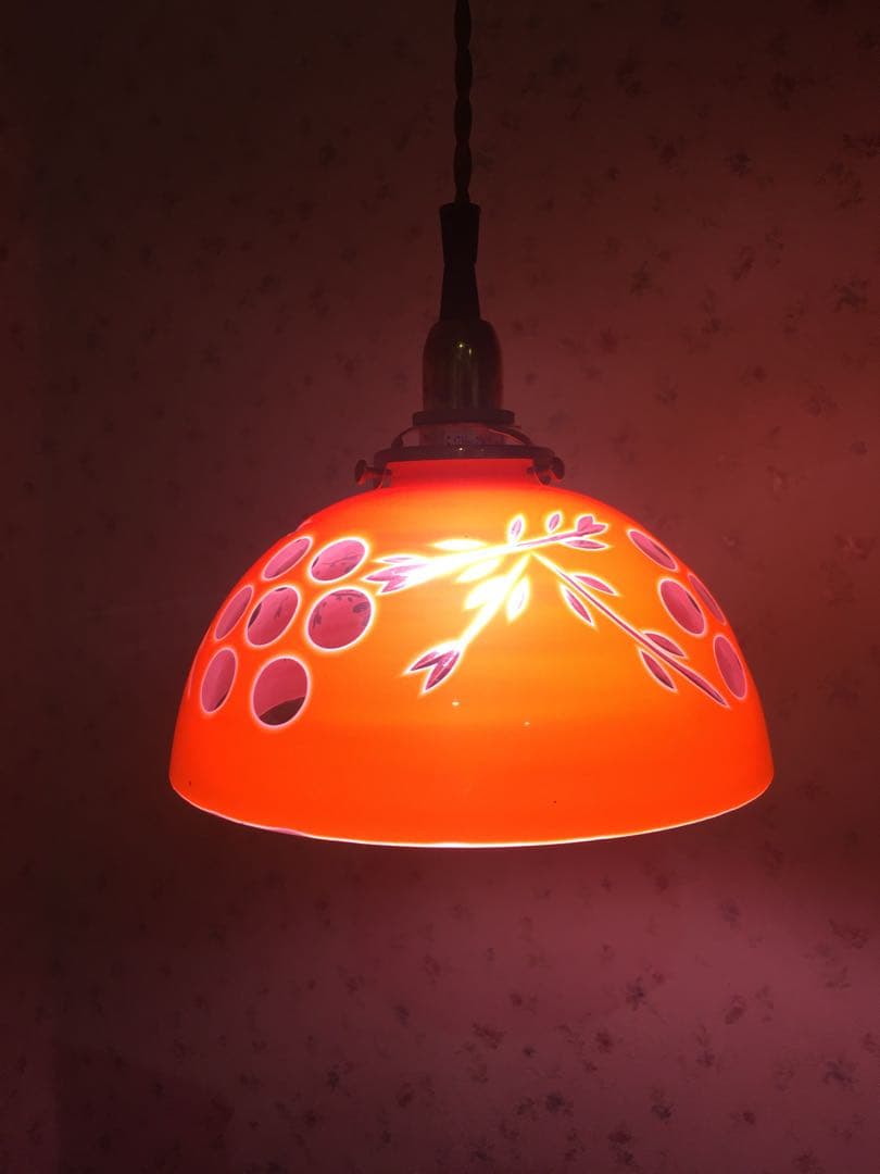 大正時代 赤切子 電笠 電傘 ランプシェード - メルカリ