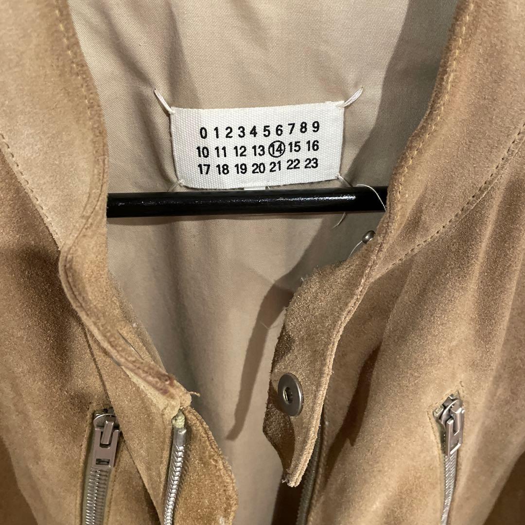 マルジェラ ハの字 ライダース スエード 48 - メルカリ