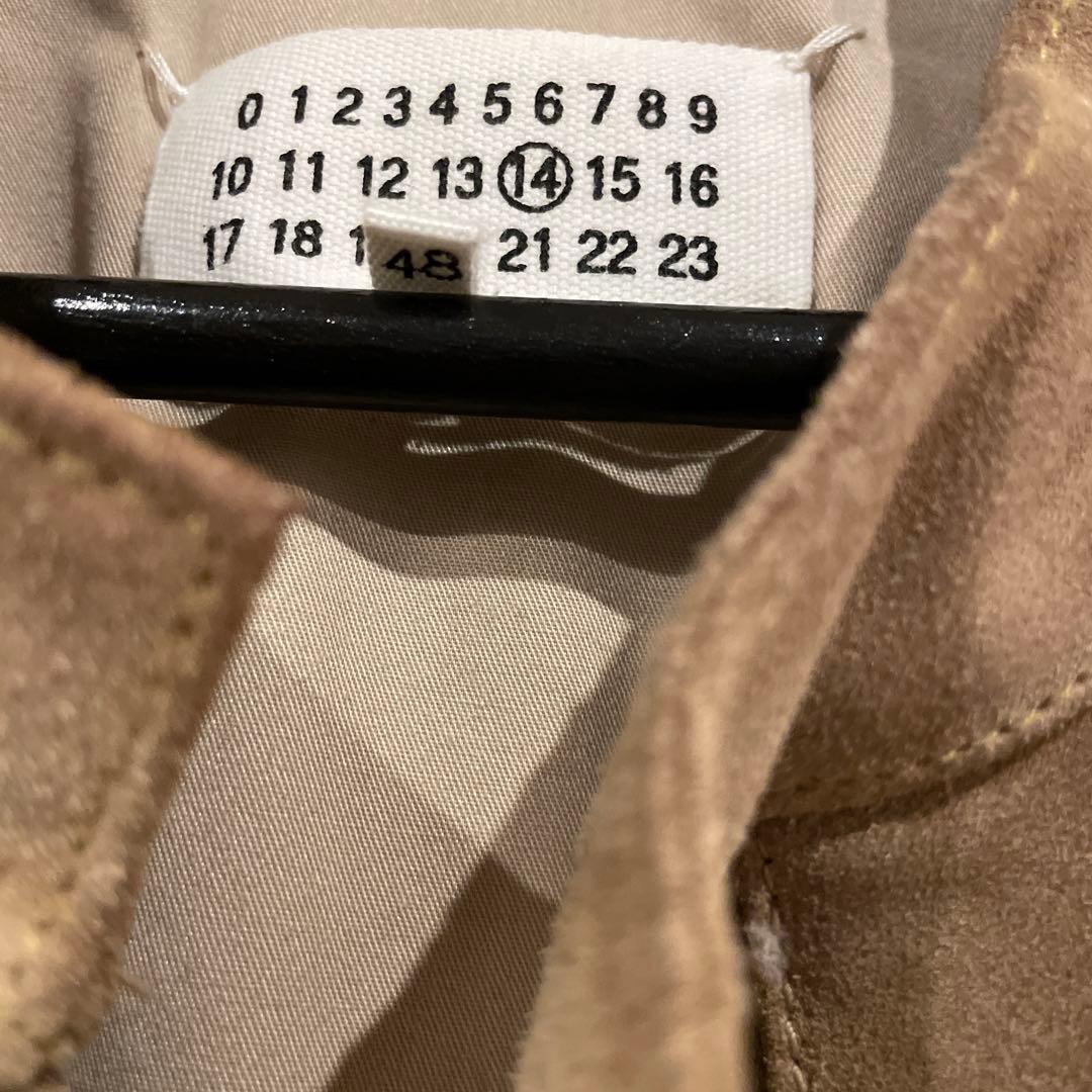 マルジェラ ハの字 ライダース スエード 48 - メルカリ