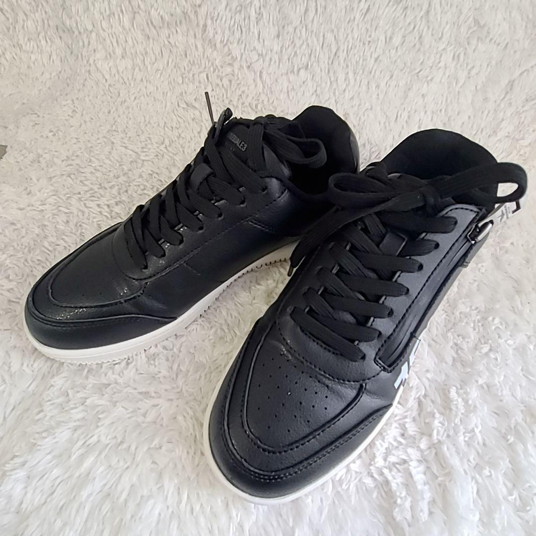 2024モデル ウノピゥウノウグァーレトレ ロゴ スニーカー サイドジップ