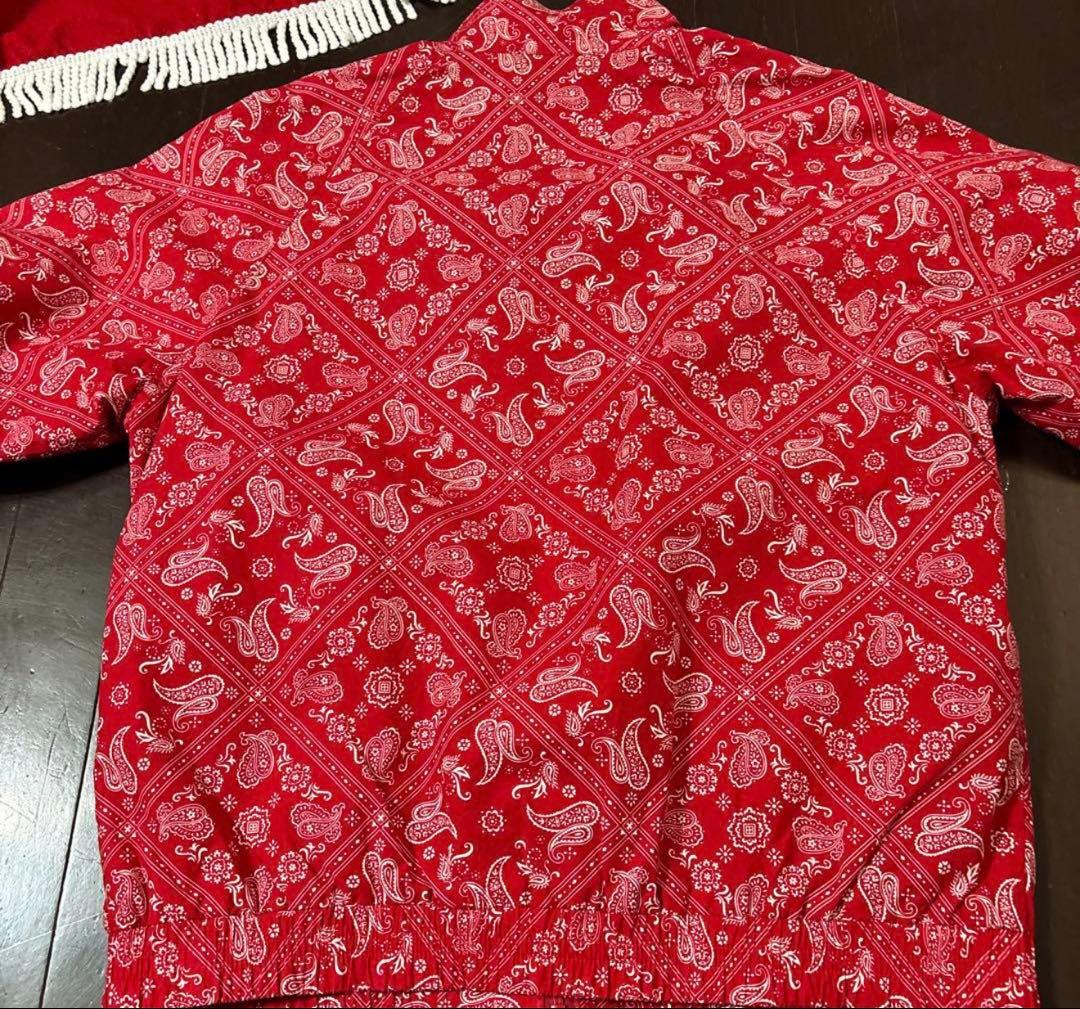 希少Supreme Bandana Track Jacket Redセットアップ - メルカリ