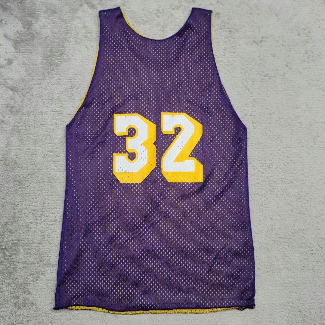 NBA レイカーズ 32番 マジックジョンソン ユニフォーム Sand-Knit