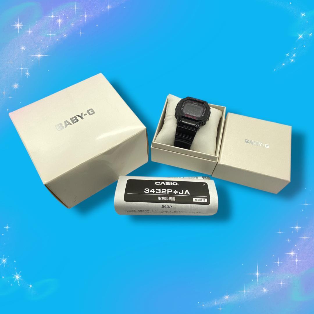 《美品 稼働品》 カシオ Baby-G レディース腕時計 デジタル ソーラー電波