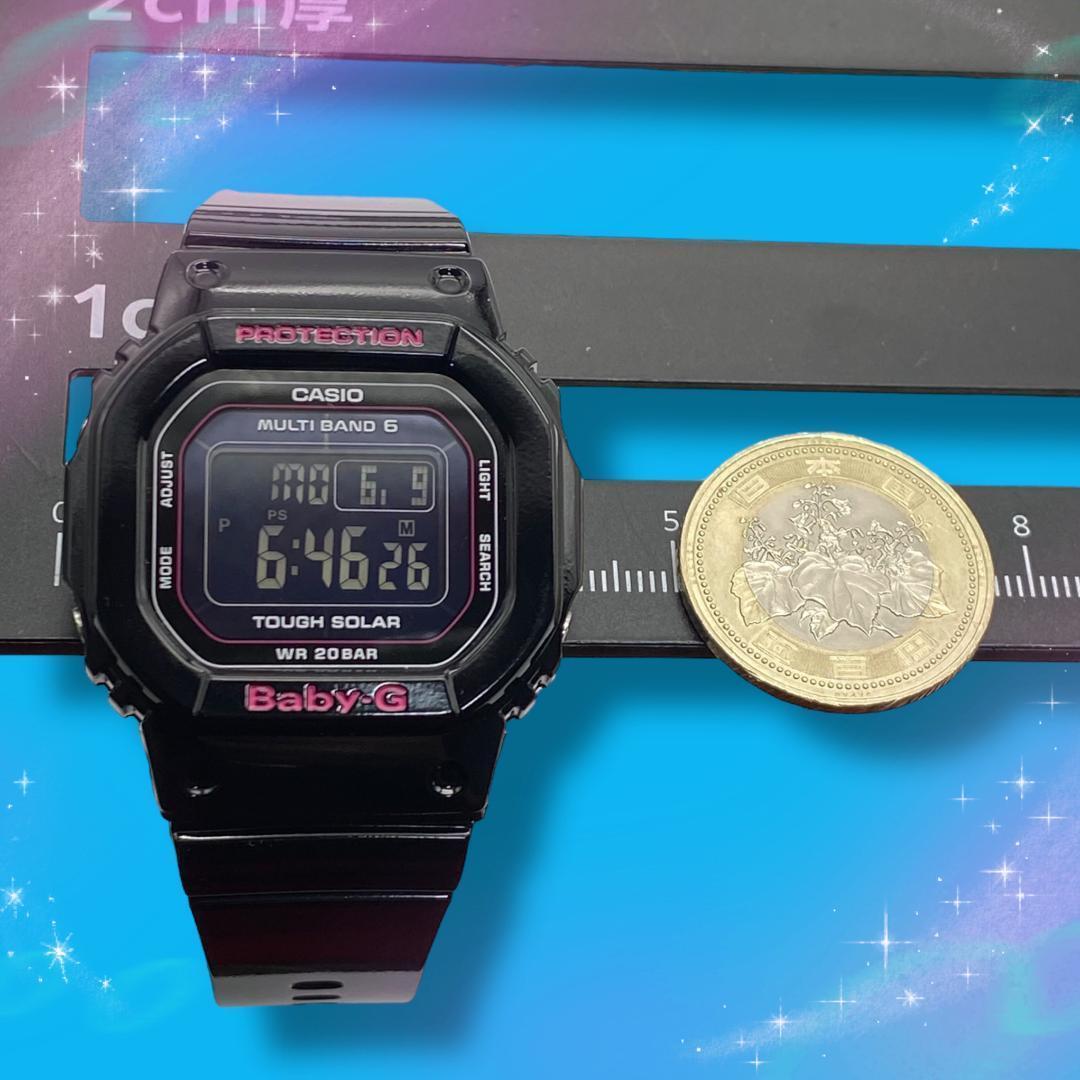 《美品 稼働品》 カシオ Baby-G レディース腕時計 デジタル ソーラー電波