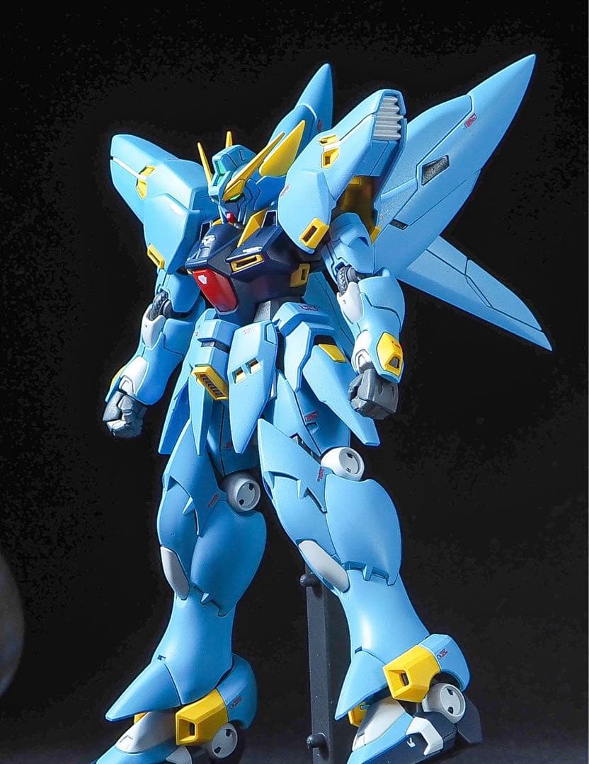 hg ヒュッケバイン 【全塗装完成品】合わせ目消し　段落ちモールド追加　塗り分け