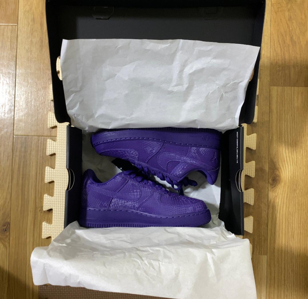 コービーブライアント× ナイキ　エアフォース1ロー コートパープル 24.5cm