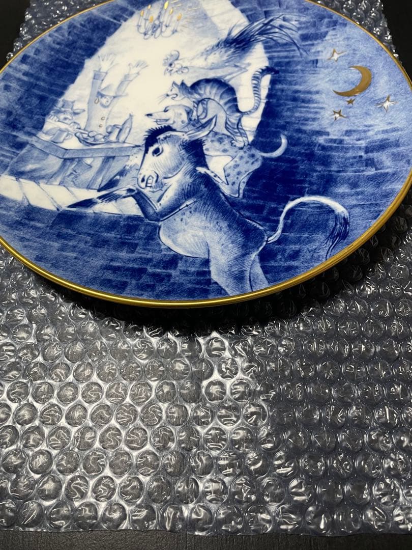 M*a様 マイセンイヤープレート1994年製 マイセン 直径31cm イヤープレート 1994年 「公園の風景」 箱付き 食器