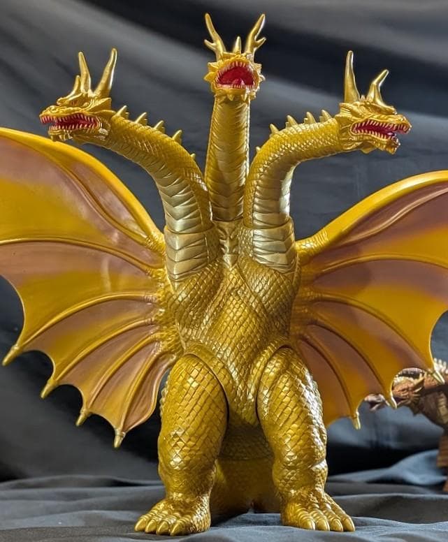 キングギドラ＆白亜紀ギドラ「平成モスラ３」登場怪獣（バンダイ）ソフビ２体セット