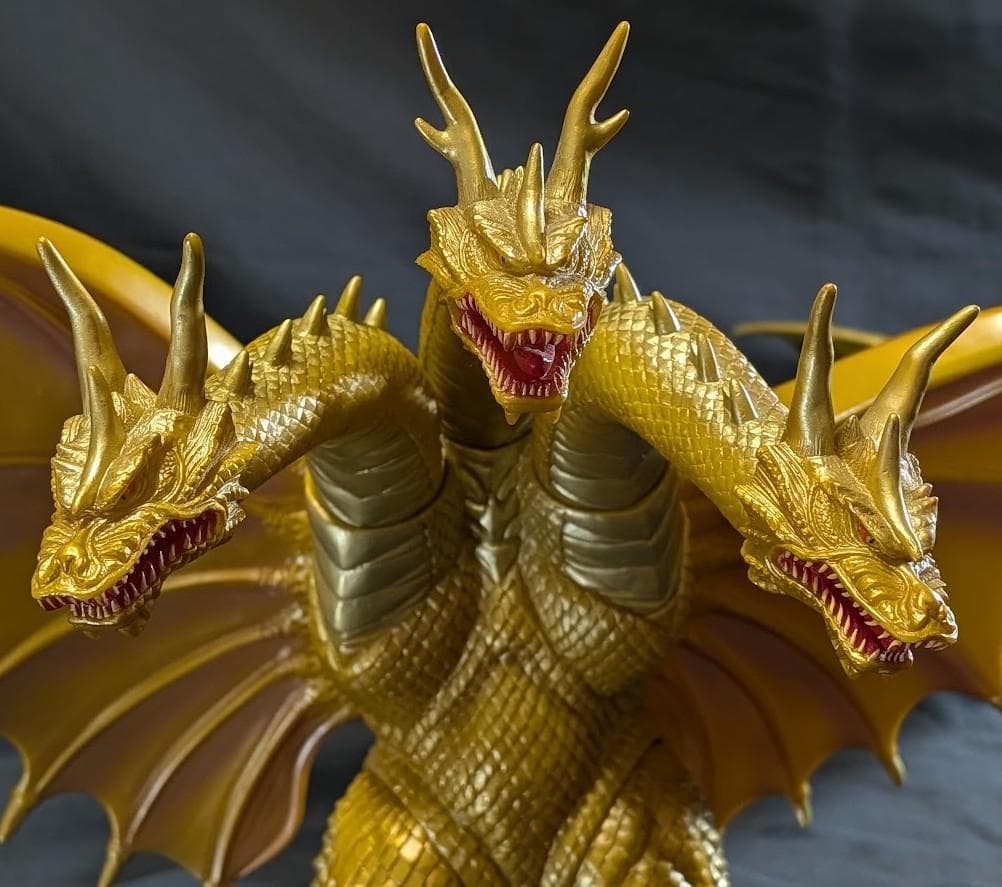 キングギドラ＆白亜紀ギドラ「平成モスラ３」登場怪獣（バンダイ）ソフビ２体セット