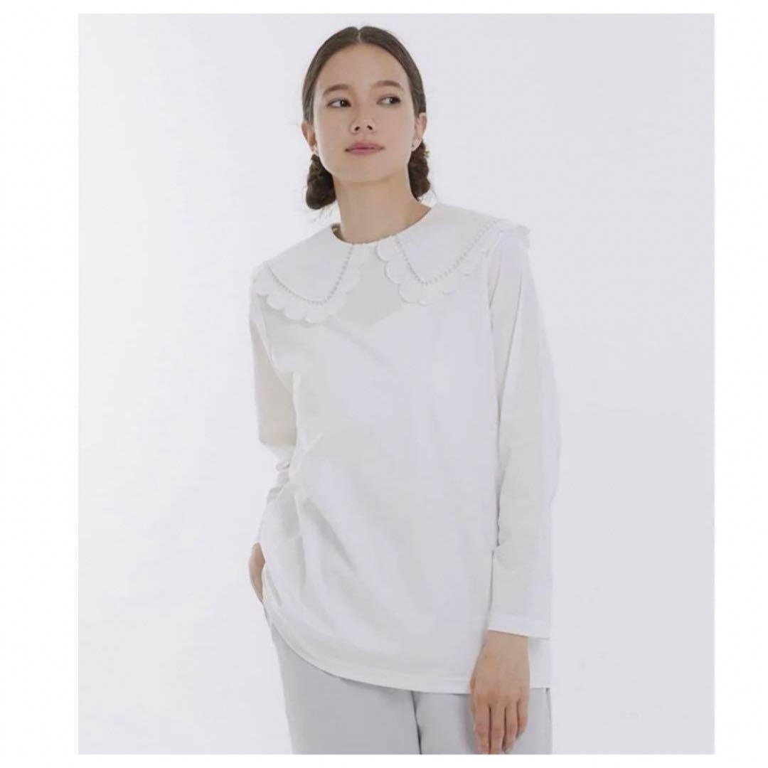 yori スカラップカラーロンteeブラウス - メルカリ