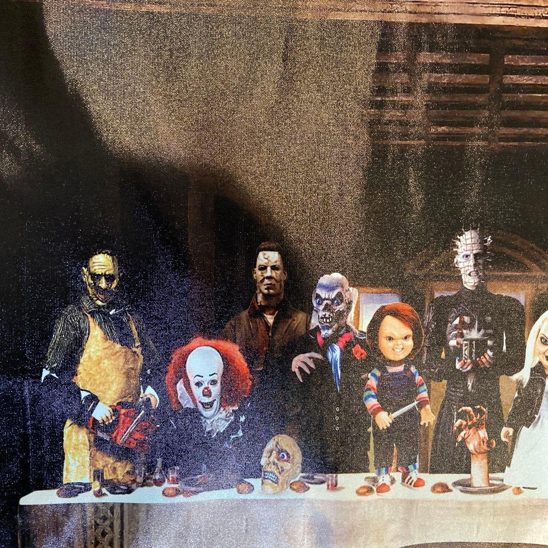 海外有名ホラー映画 全員集合布ポスター ジェイソン チャッキー