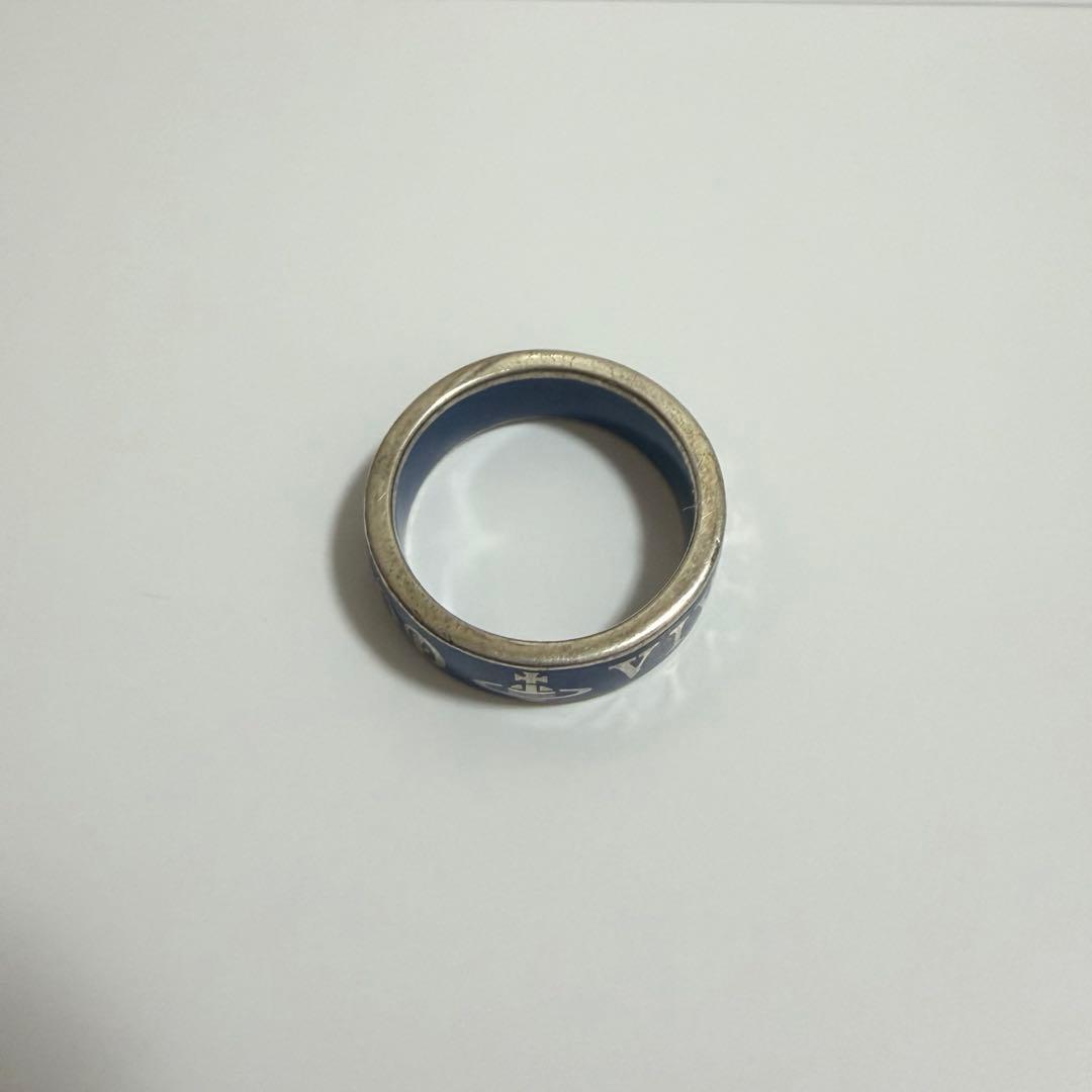 ヴィヴィアンウエストウッド CONDUIT コンジットストリートリング 青 M