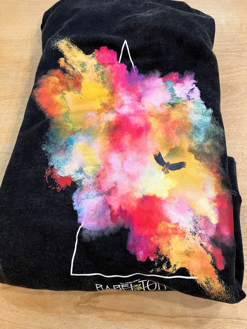 Mrs. GREEN APPLE フーディ 黒 カラフルアート