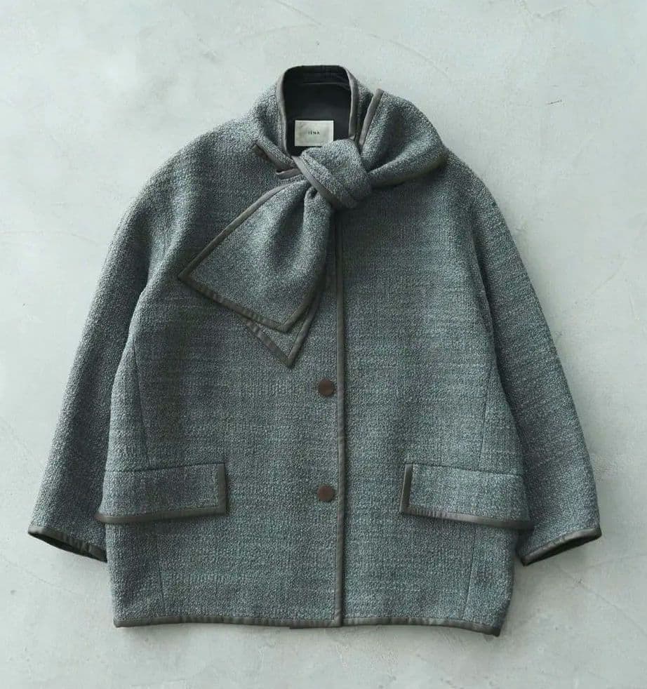 超美品❄イエナ nツイードリボンコート 辻直子 IENA - メルカリ