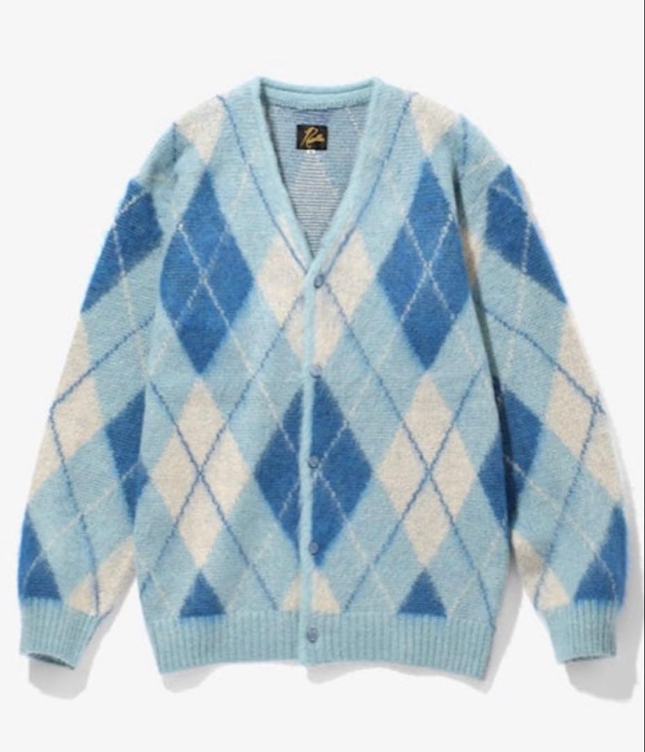 needles モヘアカーディガン アーガイル