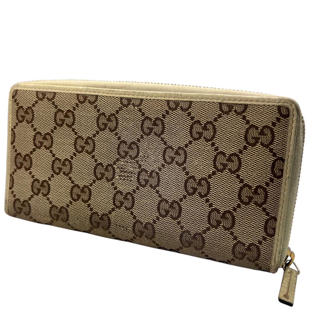 GUCCI GGキャンバス ラウンドファスナー 長財布 7883 - メルカリ