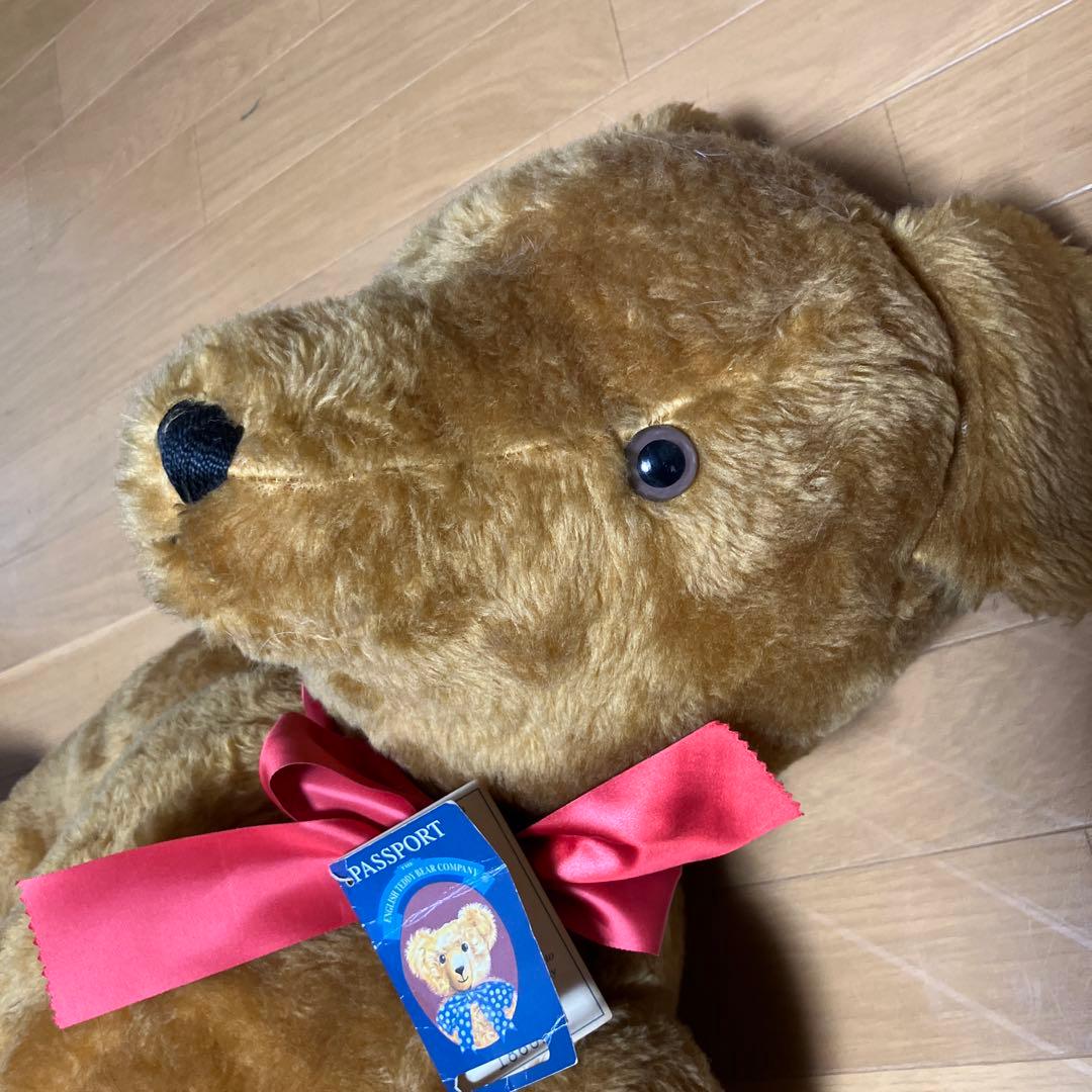 レア　イギリス製 アンティークテディベア　　80cm 可動可愛い