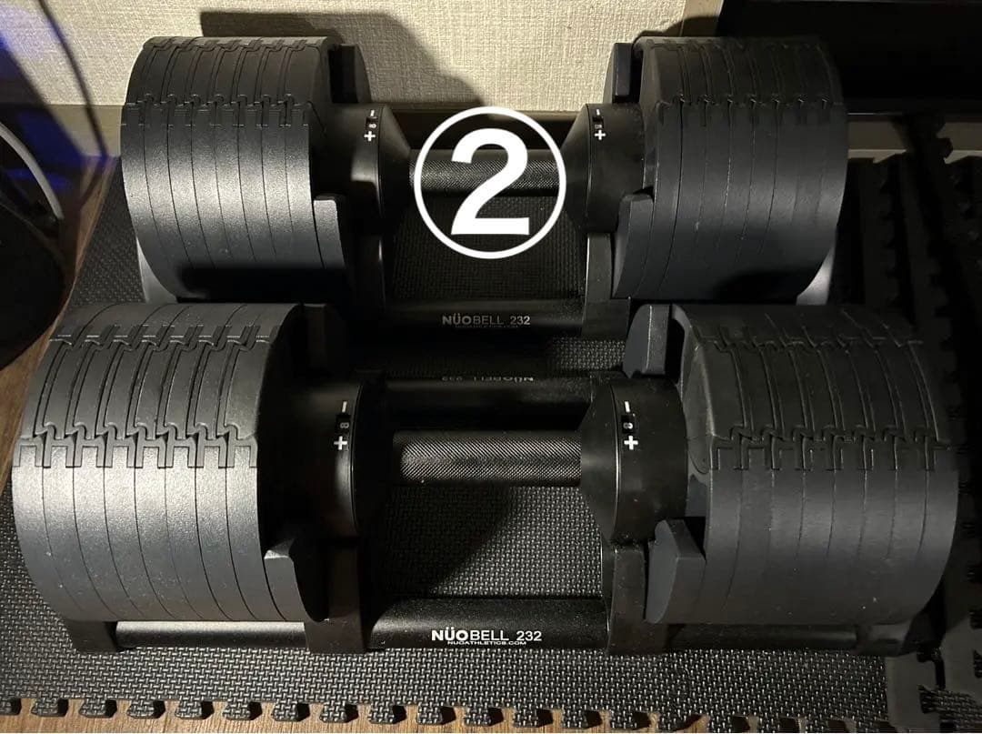 ②ヌオ　フレックスベル 可変式ダンベル 32kg(2kg刻み)単品 TOP FILM フレックスベル 2kg刻み 32kg flexbell 可変式ダンベル 32kg