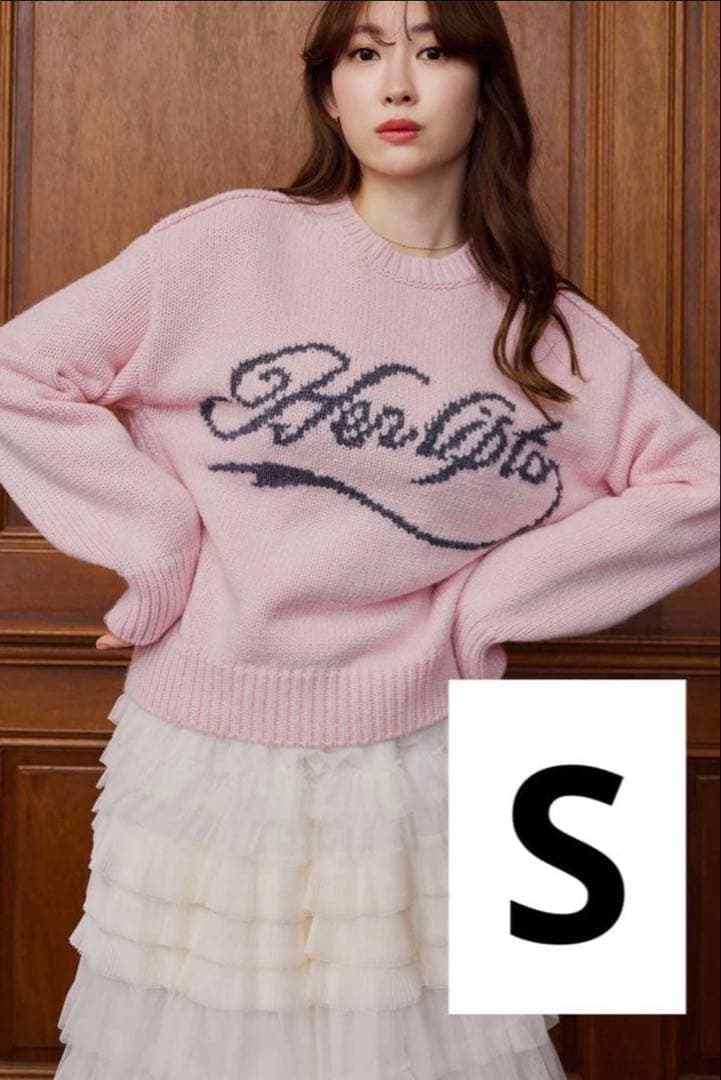 トップス Loved one Logo Jacquard Knit candy S Loved one Logo Jacquard Knit