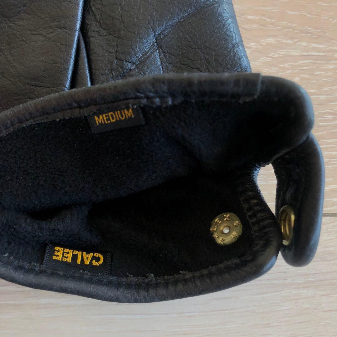 CALEE レザー手袋 グローブ MEDIUM ブラック