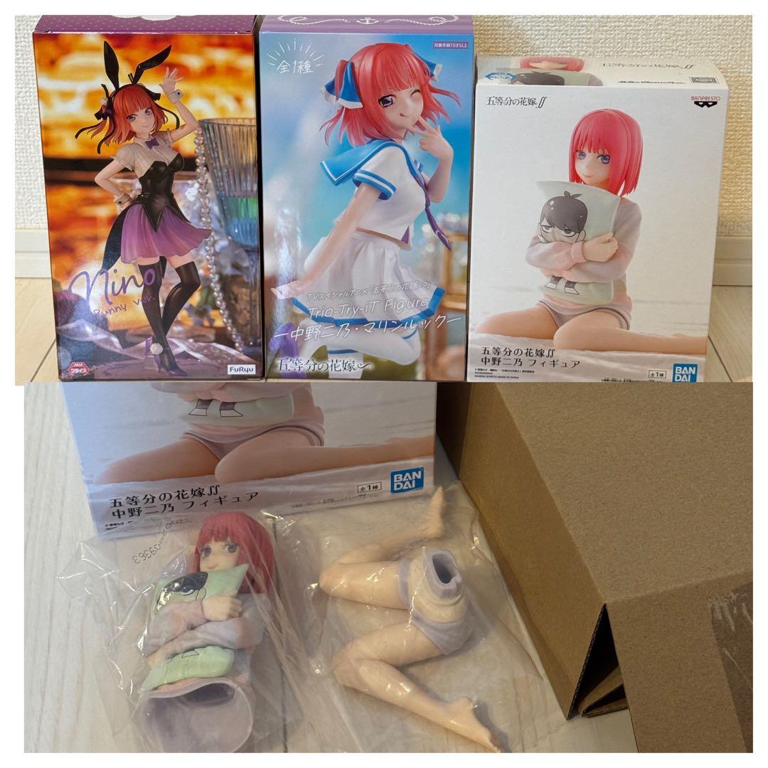 五等分の花嫁 中野二乃 一番くじ プライズ フィギュア グッズセット