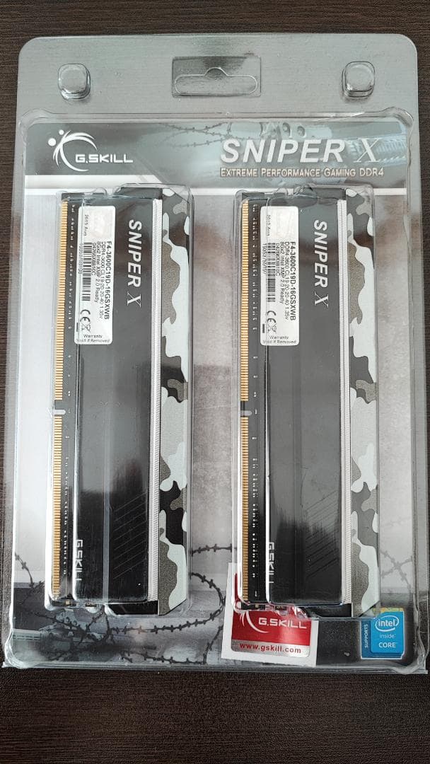 G.SKILL SNIPER DDR4 メモリー 8GB*2枚セット(16GB) G.SKILL SNIPER DDR4 メモリー 8GB*2枚セット(16GB) G.SKILL SNIPER