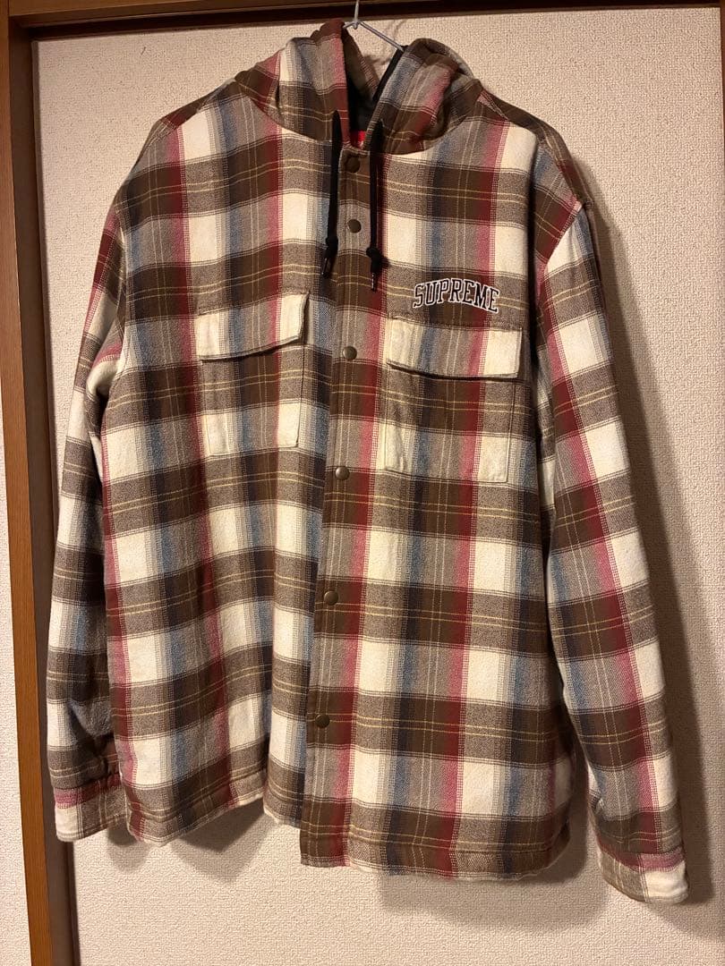 トップス supreme Quilted Hooded Plaid Shirt 147429387.jpg?cmsp_timestamp=
