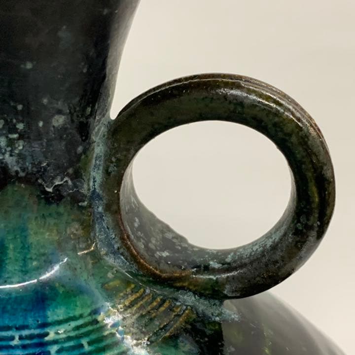 花入れ15】青銅釉 加藤宇助 高さ25㎝ L108616469 - 工芸品最 安値