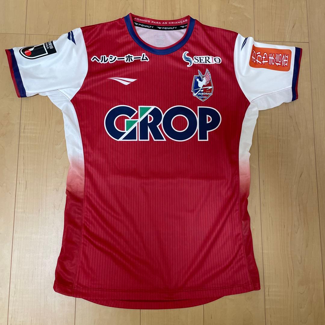 ファジアーノ岡山　ユニフォーム　ウェア　19番　岩渕弘人　ほぼ新品　サイズL 250528_iwabuchi100baner_16.jpg