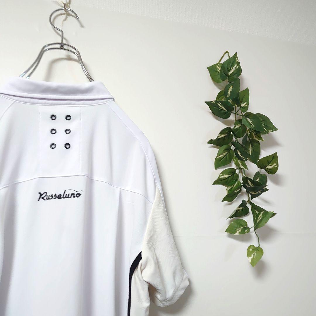 ラッセルノ ポロシャツ ロゴプリント サイズ4 ホワイト - メルカリ