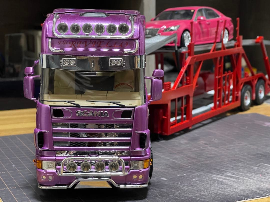 デコトラ‼️1/24 イタレリ製・旧型スカニア・トレーラーヘッド完成品‼️