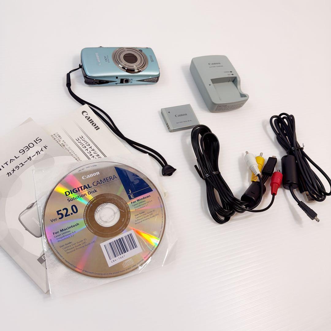 Canon IXY digital 930IS ブルー 動作確認済 楽天市場】Canon キヤノン デジタルカメラ IXY DIGITAL 930 IS ブルー