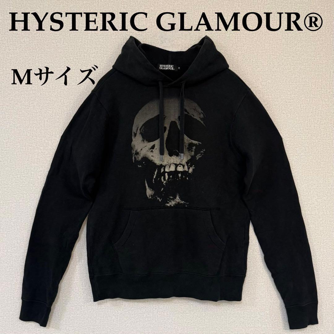 HYSTERIC GLAMOUR/スカルプリントパーカー/Mサイズ/スカルベリー