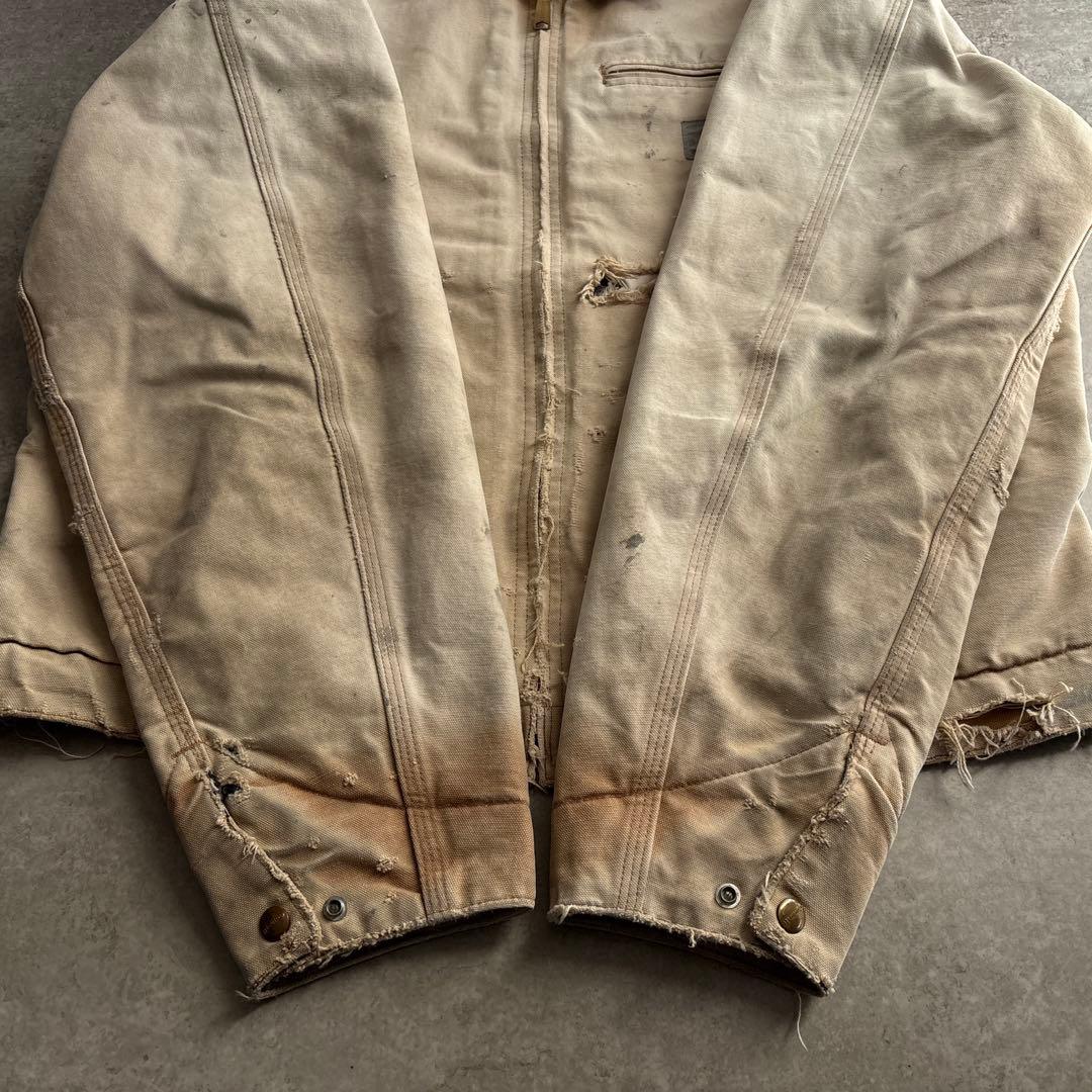 00's□USA製□カーハート【XL】デトロイトジャケット 鬼フェード 襤褸