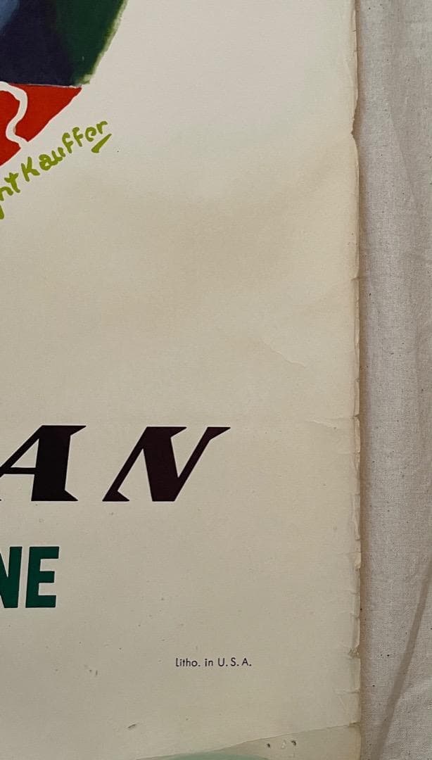 1953 パンナム エアライン Pan Am Airline ポスター - メルカリ