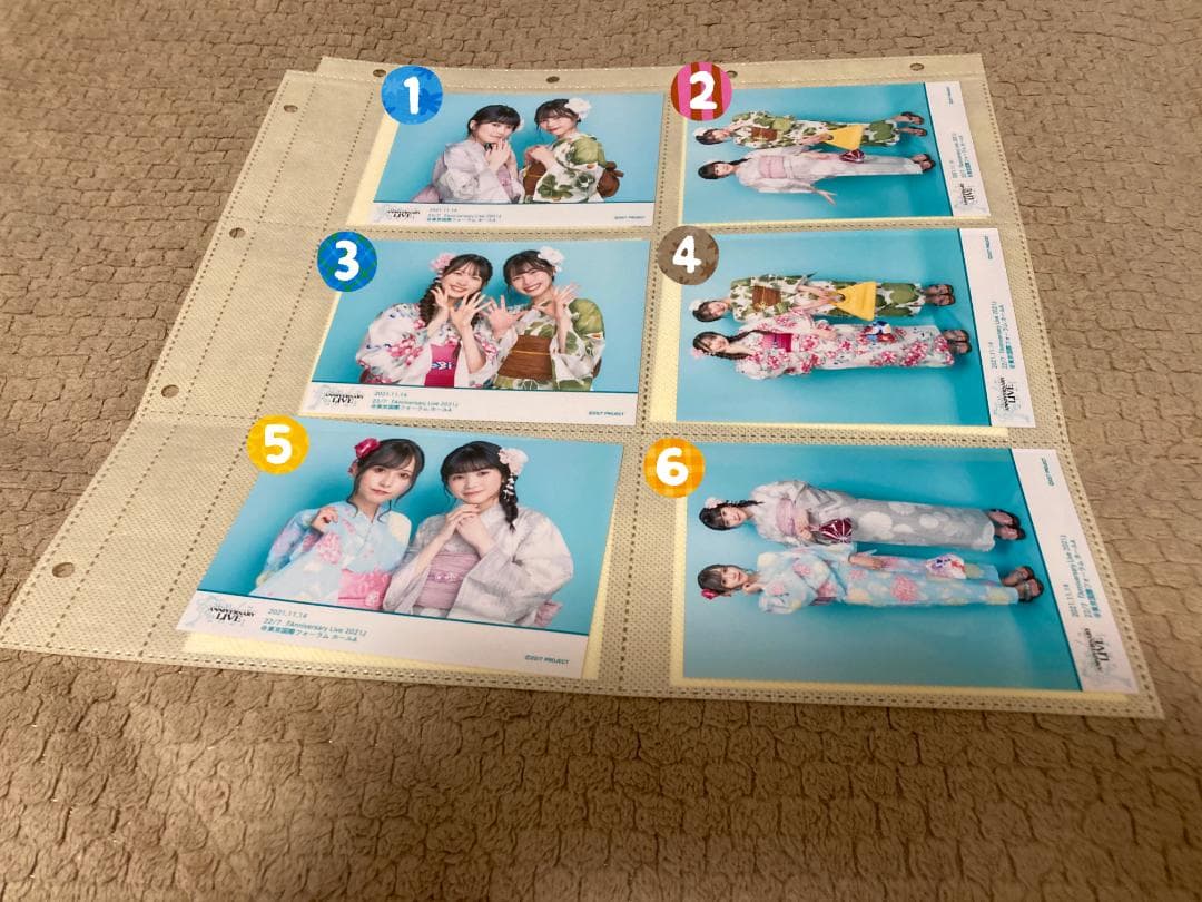 ナナニジ　anniversary live 2021 　浴衣ブロマイド　バラ売り