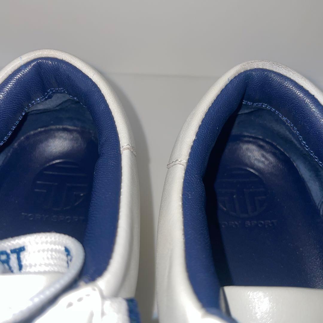 人気】TORY SPORT フリルデザイン ホワイト ローカットスニーカー