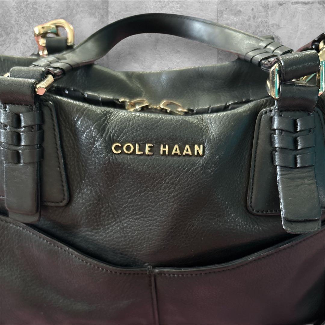 極美品】COLE HAAN レザー ハンドバッグ 2WAY y2k 黒 - メルカリ