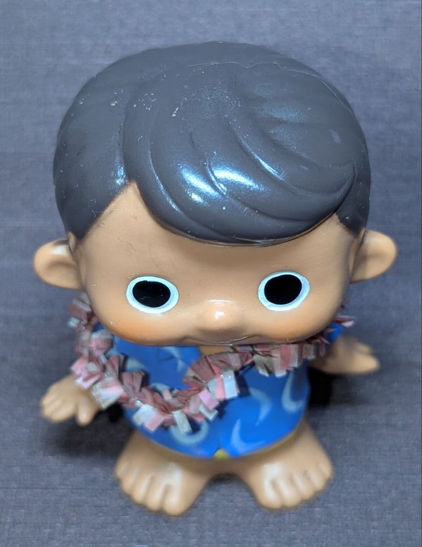 昭和レトロ 富士銀行 貯金箱 ソフビ 約9.3cm 企業ノベルティ