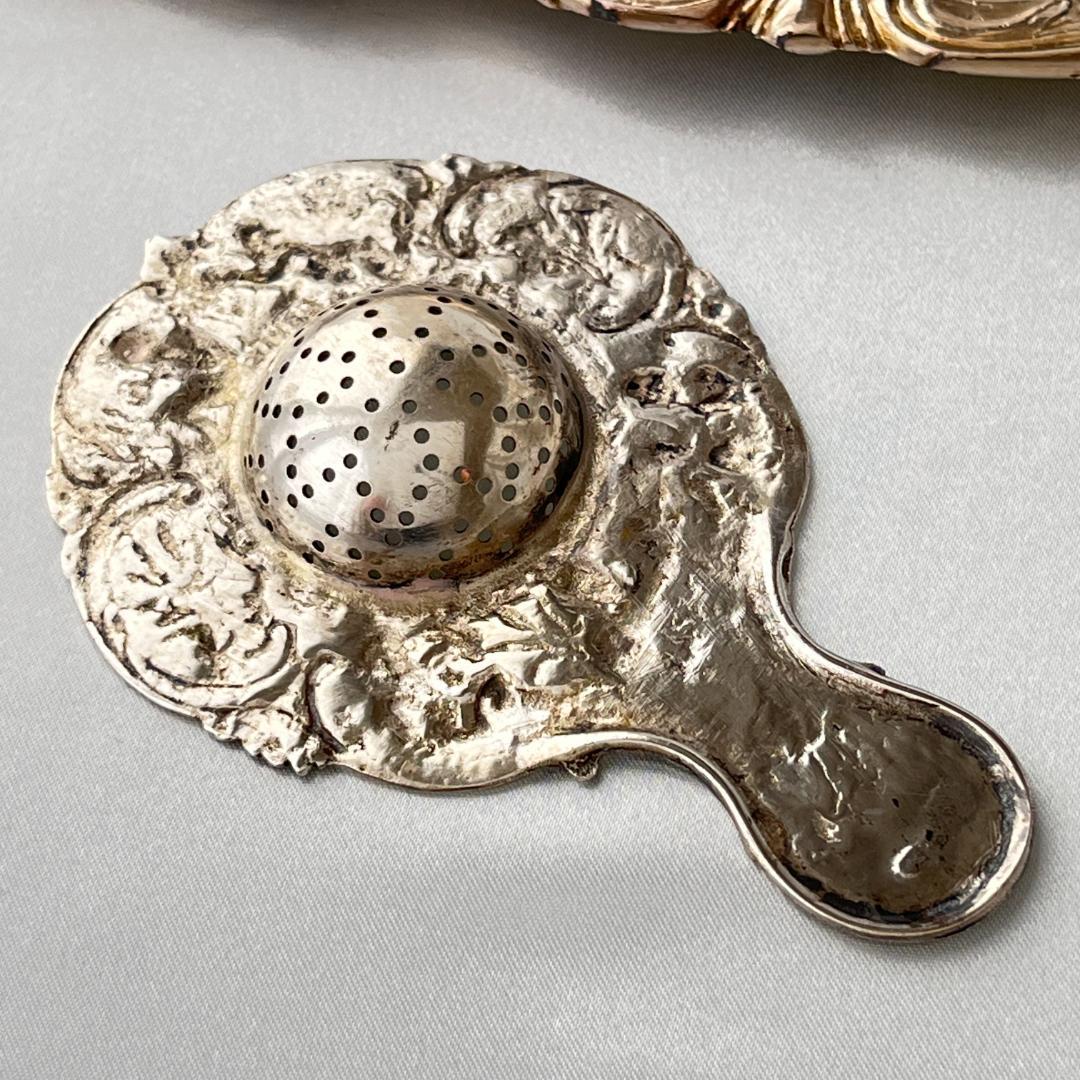 ドイツ】 天使とチェラブのティーストレナー【純銀】11cm 42g - メルカリ