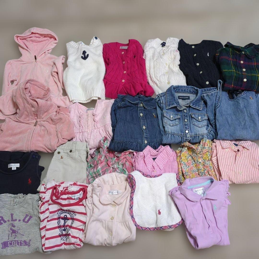 【RALPH LAUREN ラルフローレン】こども服　22点セット　80 70 楽天市場】ラルフローレン キッズ コットン セットアップ 長袖 ズボン