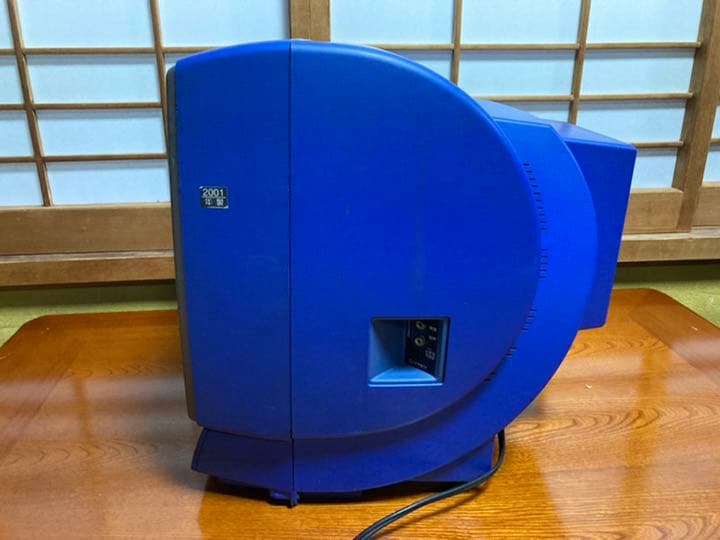 ブラウン管 テレビ 15型 Panasonic 青 おしゃれ - メルカリ