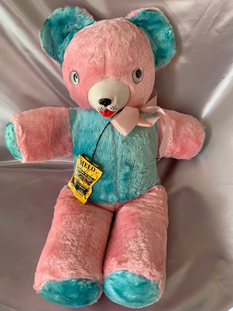 ビンテージドール　美品　ラバーノーズ　キョロ目のベア　オルゴール付き　くま　クマ