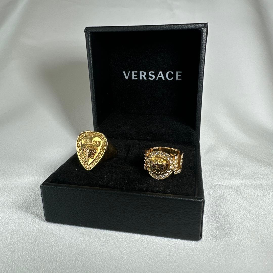 VERSACE RING SET メデューサリング 17号 9号 ラ メドゥーサ リング ゴールド | VERSACE JP