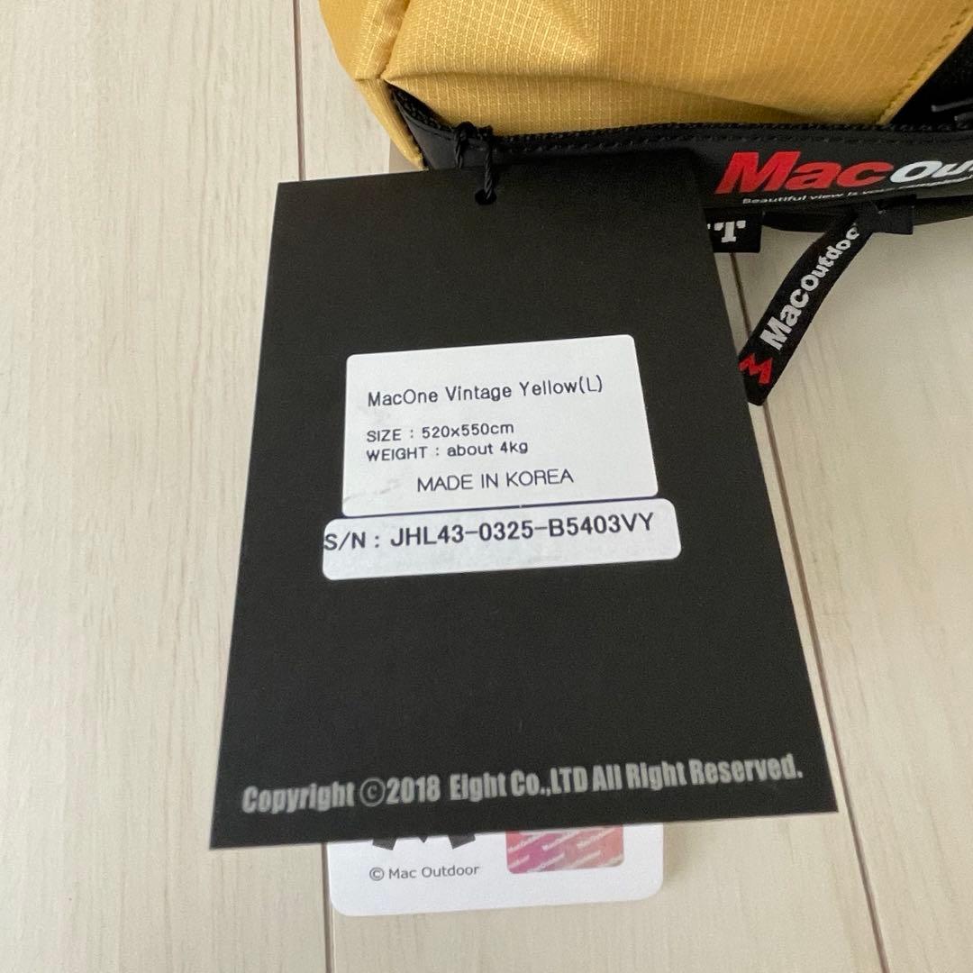 Mac outdoor】マックワンタープ L ビンテージイエロー 限定モデル