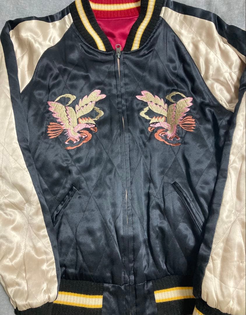 z*0様 90s paradise foundリバーシブルスカジャン silk - メルカリ