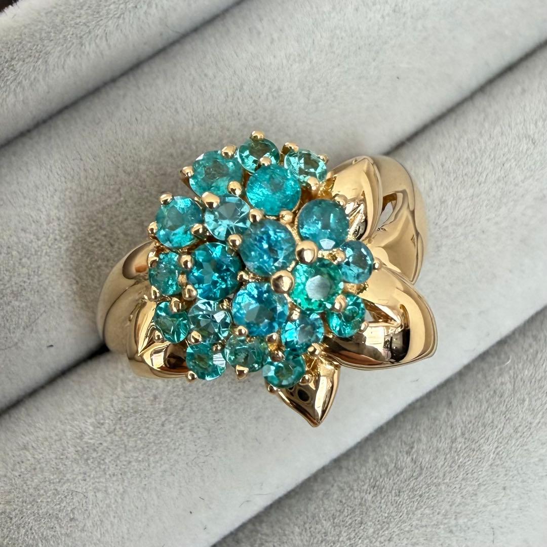 【専用】パライバトルマリン 0.73ct K18 YG リング 12.5号