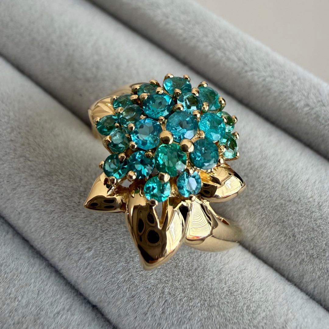 【専用】パライバトルマリン 0.73ct K18 YG リング 12.5号